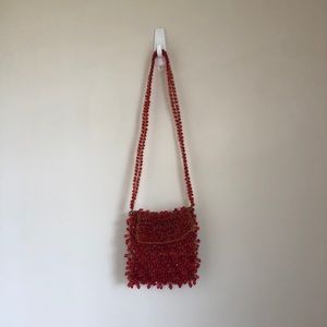 Unique Red Bead purse Cappelli Straworld Inc.